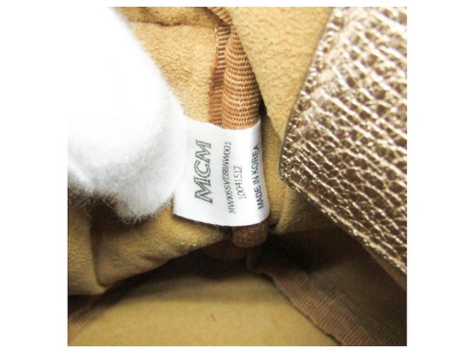 Zaino e Borsa a Spalla in Pelle MCM BEBE BOO D'oro - vista 19