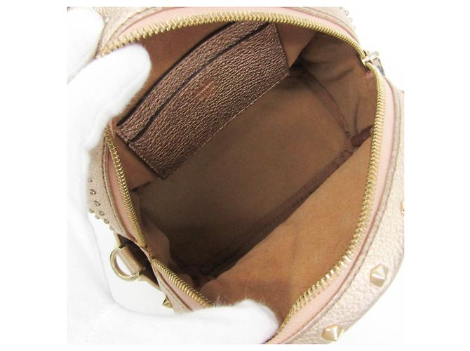 Zaino e Borsa a Spalla in Pelle MCM BEBE BOO D'oro - vista 4