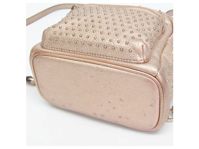 Zaino e Borsa a Spalla in Pelle MCM BEBE BOO D'oro - vista 6