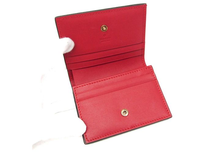 Cartera Bi-Fold Gucci GG Supreme Cereza Roja Beige - vista 3