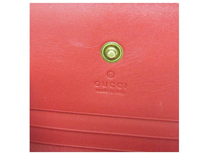 Cartera Bi-Fold Gucci GG Supreme Cereza Roja Beige - vista 9