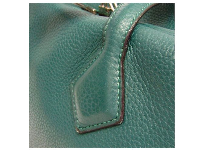 Hermès Borsa Boston Hermes Victoria 40 Verde - vista 10