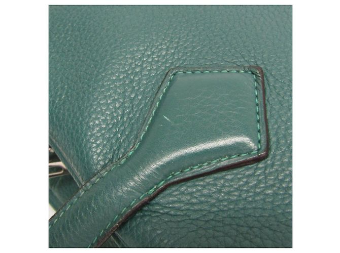 Hermès Borsa Boston Hermes Victoria 40 Verde - vista 12