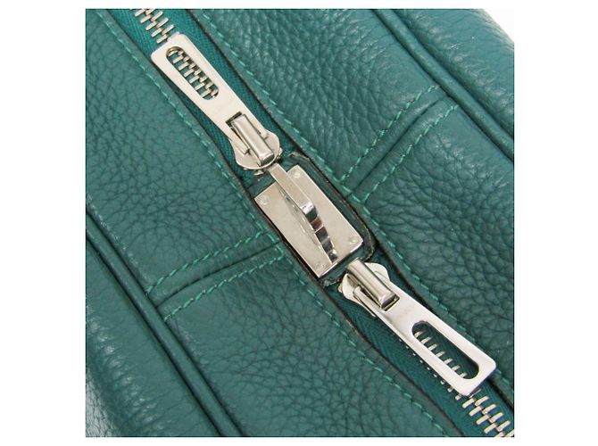 Hermès Borsa Boston Hermes Victoria 40 Verde - vista 15