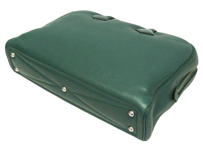 Hermès Borsa Boston Hermes Victoria 40 Verde - vista 2