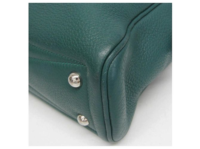 Hermès Borsa Boston Hermes Victoria 40 Verde - vista 4