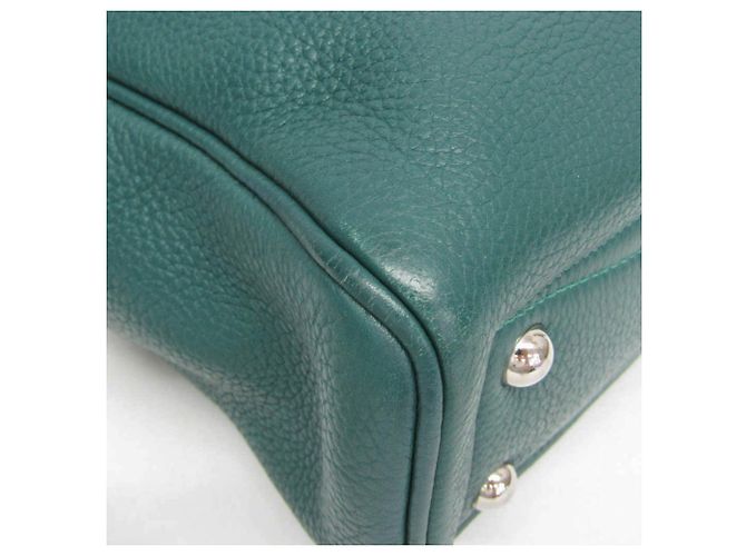 Hermès Borsa Boston Hermes Victoria 40 Verde - vista 5
