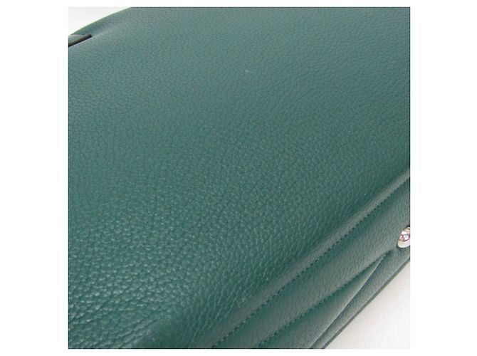 Hermès Borsa Boston Hermes Victoria 40 Verde - vista 6