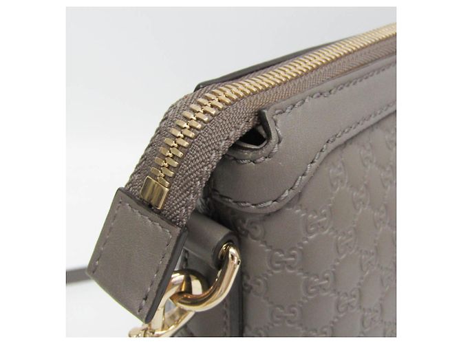 Borsa a mano Gucci MicroGuccissima in pelle - Gray Marrone - vista 10