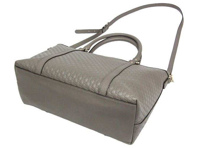 Borsa a mano Gucci MicroGuccissima in pelle - Gray Marrone - vista 2