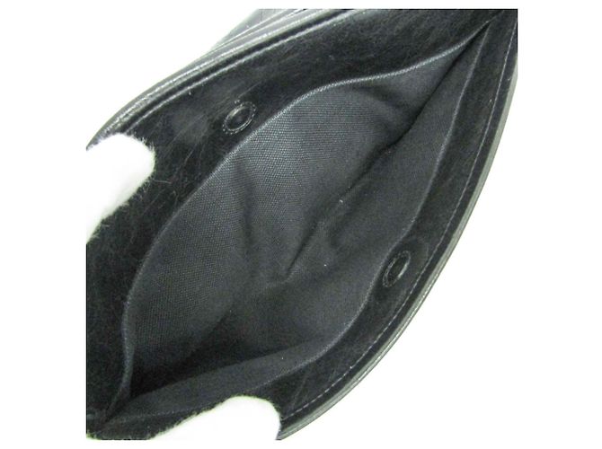 Clutch in pelle Gucci Interlocking 575991 Nero - vista 12
