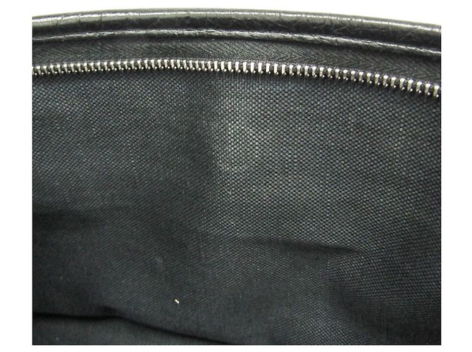Clutch in pelle Gucci Interlocking 575991 Nero - vista 13