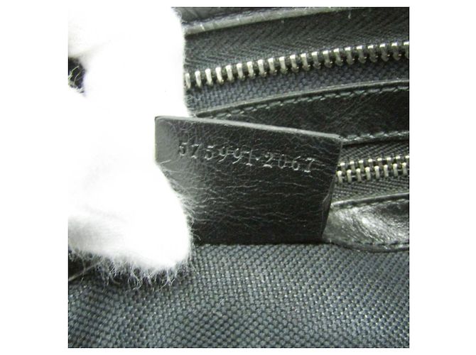 Clutch in pelle Gucci Interlocking 575991 Nero - vista 15