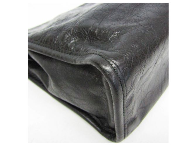Clutch in pelle Gucci Interlocking 575991 Nero - vista 4