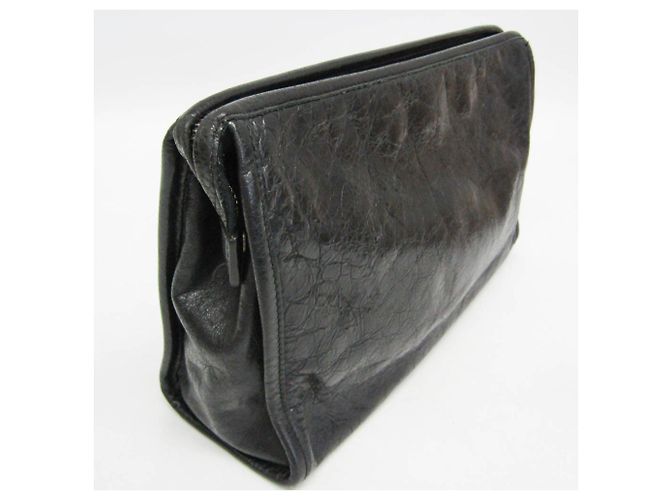 Clutch in pelle Gucci Interlocking 575991 Nero - vista 7