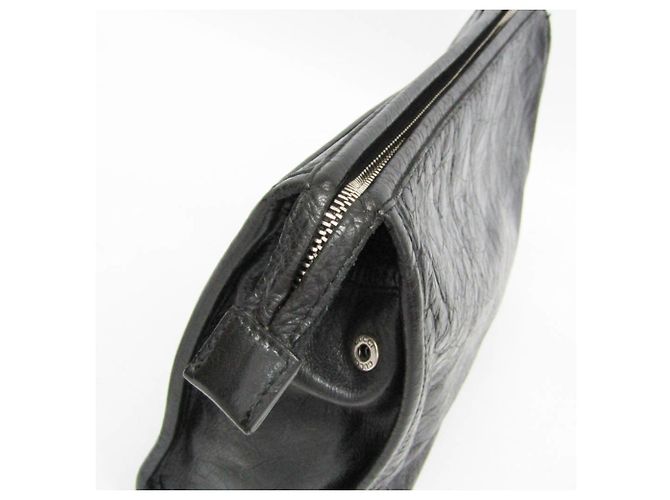 Clutch in pelle Gucci Interlocking 575991 Nero - vista 8