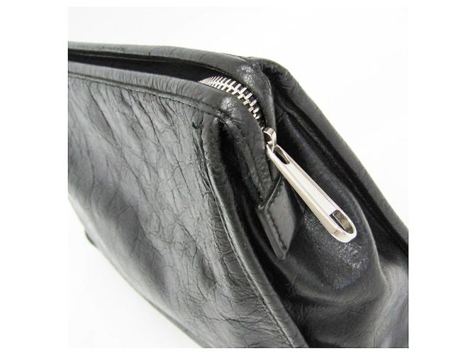 Clutch in pelle Gucci Interlocking 575991 Nero - vista 9