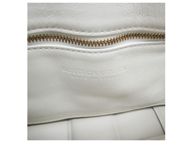 Borsa a Spalla Bottega Veneta Intrecciato Padded Cassette Bianco sporco - vista 19