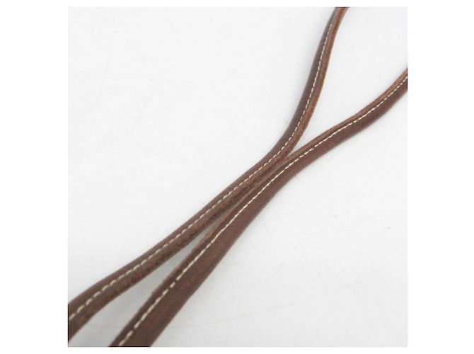 Hermès Gravata Bolo Hermes Medor Marrom Dourado - vista 7