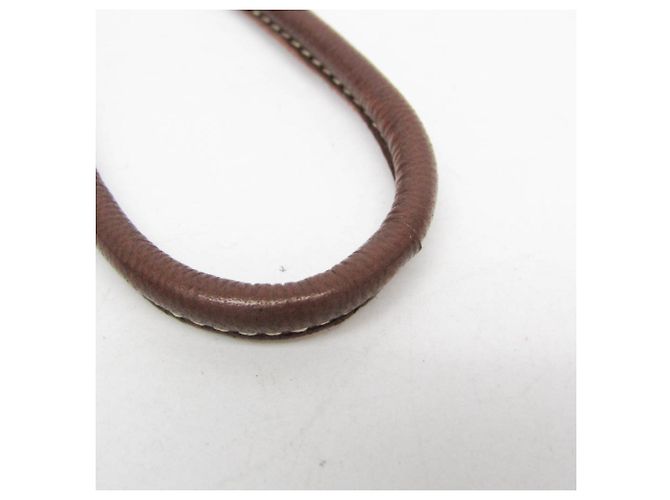 Hermès Gravata Bolo Hermes Medor Marrom Dourado - vista 9