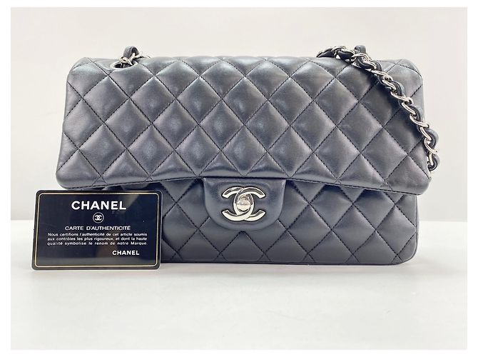 Timeless Borsa a tracolla Chanel Matelassé 25 Nero - vista 13