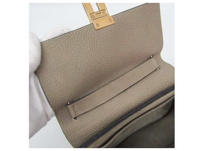 Borsa a tracolla in pelle Chloé Drew 3S1031 da donna Grigio - vista 14