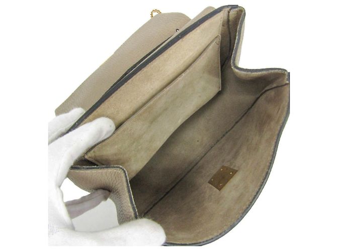 Borsa a tracolla in pelle Chloé Drew 3S1031 da donna Grigio - vista 3