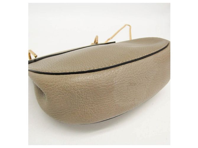Borsa a tracolla in pelle Chloé Drew 3S1031 da donna Grigio - vista 4