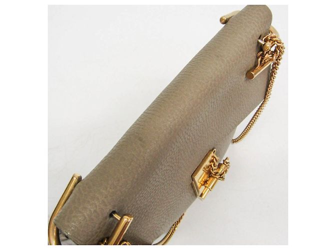 Borsa a tracolla in pelle Chloé Drew 3S1031 da donna Grigio - vista 8
