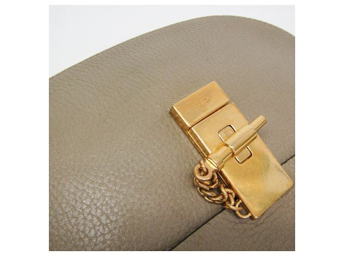 Borsa a tracolla in pelle Chloé Drew 3S1031 da donna Grigio - vista 9