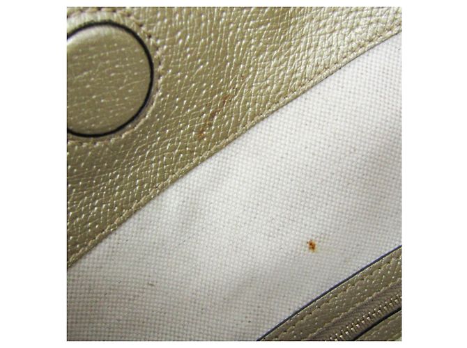 Borsa Gucci GG Canvas Bree 353120 Beige D'oro - vista 13