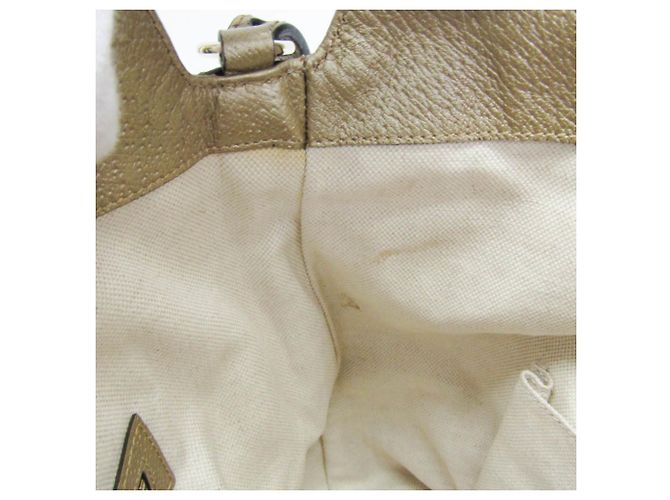Borsa Gucci GG Canvas Bree 353120 Beige D'oro - vista 14