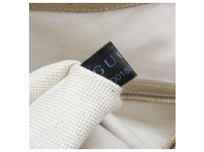 Borsa Gucci GG Canvas Bree 353120 Beige D'oro - vista 17