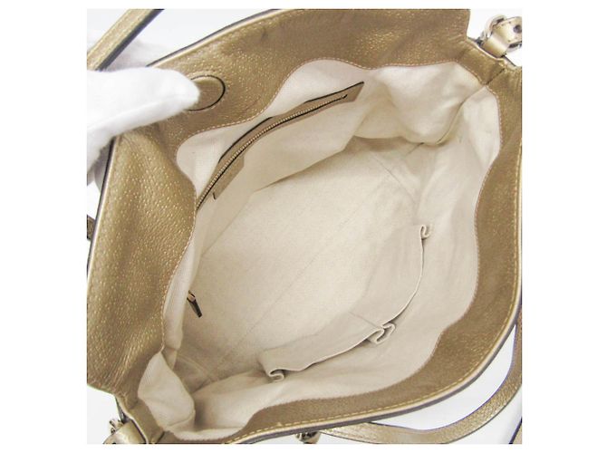 Borsa Gucci GG Canvas Bree 353120 Beige D'oro - vista 3