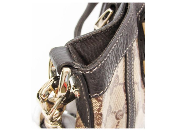 Borsa Gucci GG Crystal Marrone Beige - vista 10
