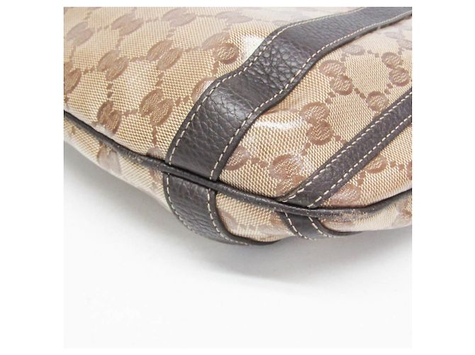 Borsa Gucci GG Crystal Marrone Beige - vista 6