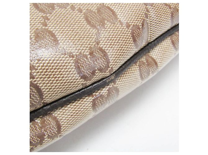 Borsa Gucci GG Crystal Marrone Beige - vista 7