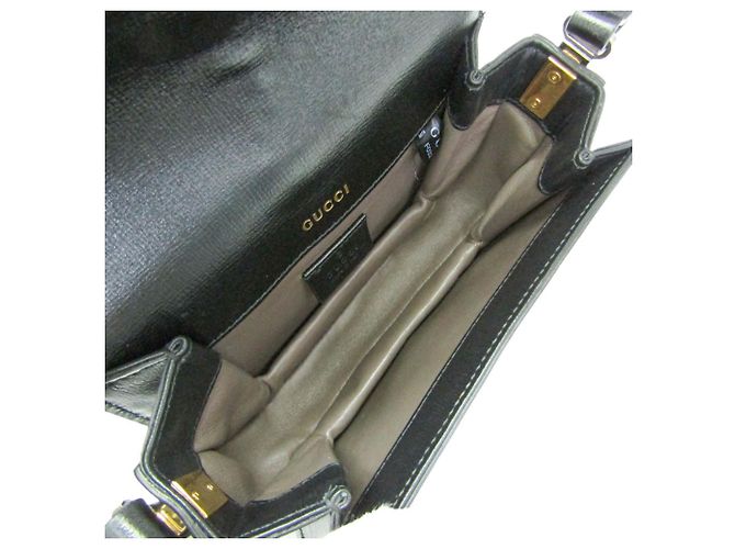 Mini borsa a tracolla Gucci Sylvie 1969 Nero - vista 3
