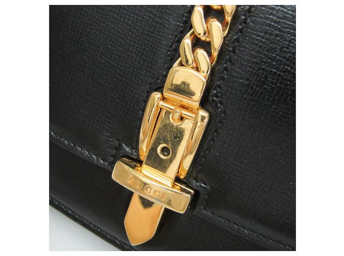 Mini borsa a tracolla Gucci Sylvie 1969 Nero - vista 8