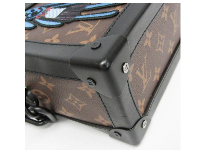 Borsa a tracolla Louis Vuitton Monogram LV Friend Soft Trunk Marrone Nero - vista 6