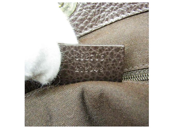 Borsa Tote Gucci GG Crystal Beige Marrone scuro - vista 14