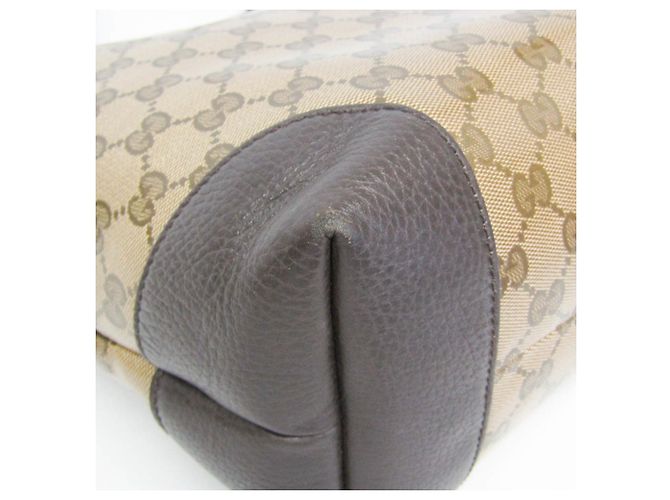 Borsa Tote Gucci GG Crystal Beige Marrone scuro - vista 4