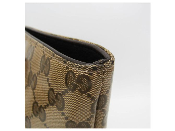 Borsa Tote Gucci GG Crystal Beige Marrone scuro - vista 8