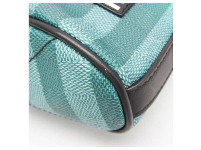 Louis Vuitton Damier Stripe Sac Marant Messenger Bag Nero Verde Giallo - vista 4