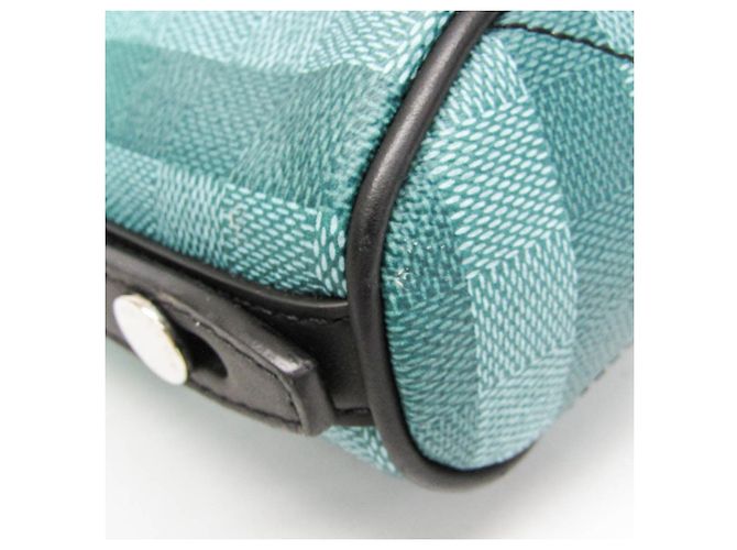 Louis Vuitton Damier Stripe Sac Marant Messenger Bag Nero Verde Giallo - vista 5