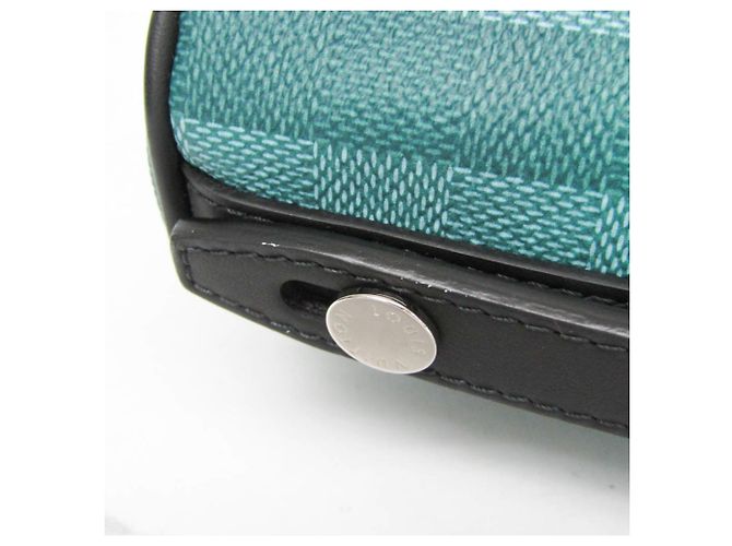 Louis Vuitton Damier Stripe Sac Marant Messenger Bag Nero Verde Giallo - vista 8