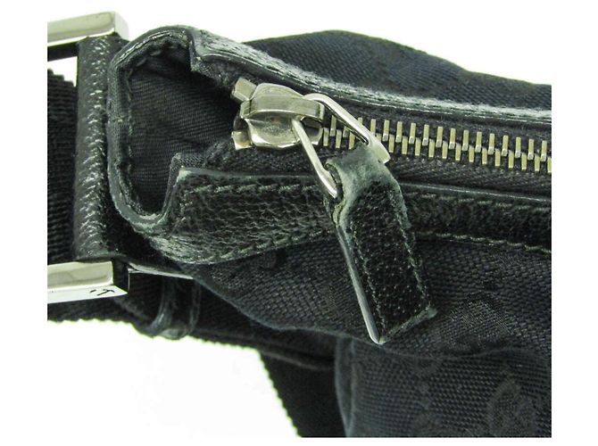 Borsa a Spalla Gucci GG Canvas Nero - vista 10