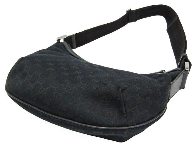 Borsa a Spalla Gucci GG Canvas Nero - vista 2