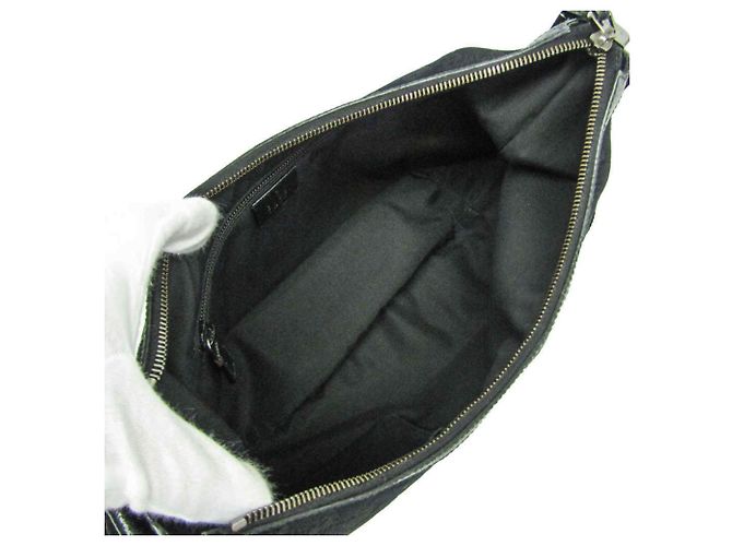 Borsa a Spalla Gucci GG Canvas Nero - vista 3