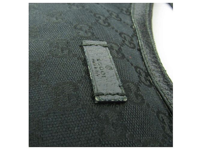 Borsa a Spalla Gucci GG Canvas Nero - vista 7